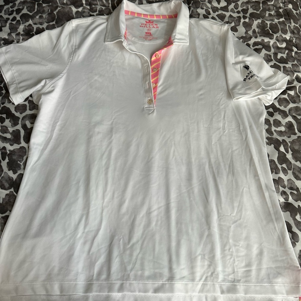 Peter Millar short sleeve golf polo sz XL